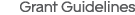Grant Guidelines